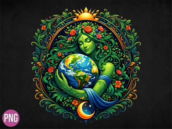 Bringing the Mother Earth Goddess Nature Spirit PNG Into Your Creative Workflow