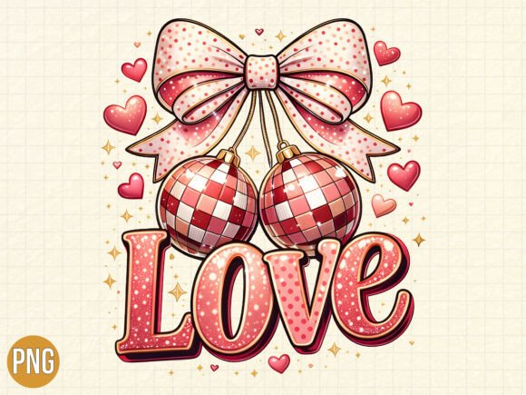 Elevating Print-on-Demand with the Love Disco Ball Pink Bow Heart Shirt PNG: A Strategic Asset for Modern Creators