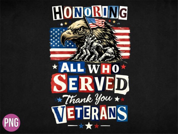 Embracing Tradition with the Patriotic Veterans Day Eagle Flag PNG