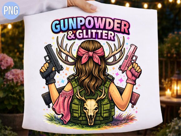 Gunpowder and Glitter Hunting Girl PNG: A Practical Asset for Creative Projects