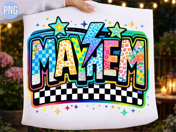 Integrating Retro Groovy Mayhem Lightning Bolt PNG into Modern Creative Workflows