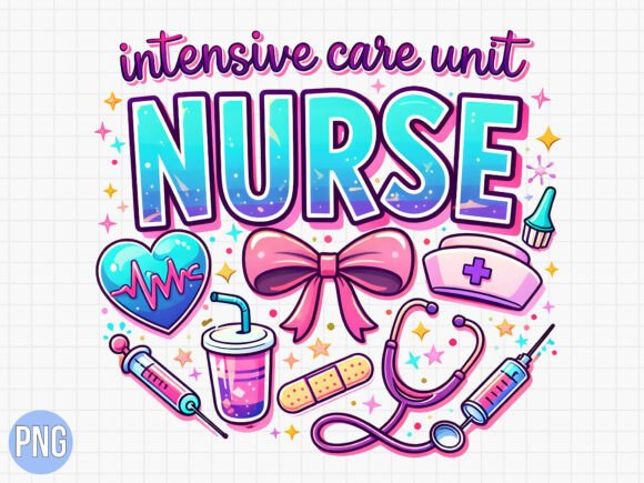 Intensive Care Unit Nurse ICU Nurse PNG: Elevating Creative Projects with High-Quality Digital Design
