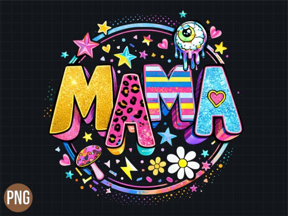Mama Glitter Leopard Mushroom PNG: Elevating Digital Design for Modern Creatives
