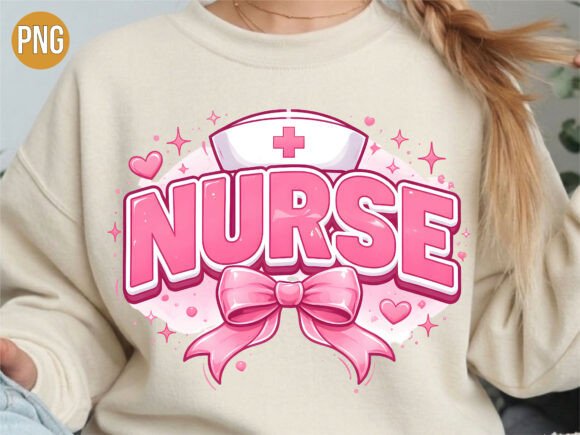 Pink Nurse Bow Coquette Aesthetic PNG Guide