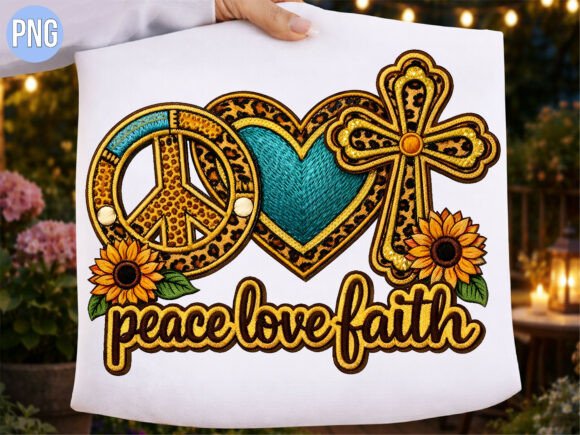 Strategic Branding with the Peace Love Faith Leopard Sunflower PNG