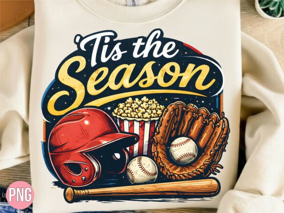 Tis the Season Baseball Game Day PNG