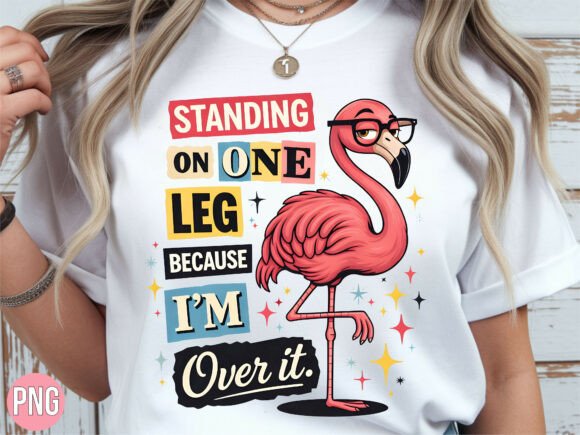 Unleashing Creativity with the Funny Flamingo Standing One Leg PNG